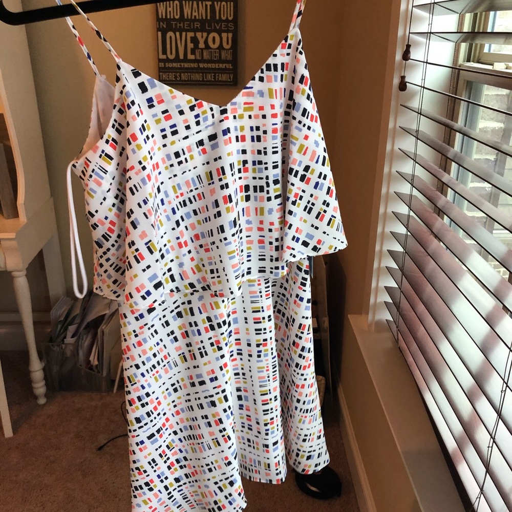 Geometric print dress